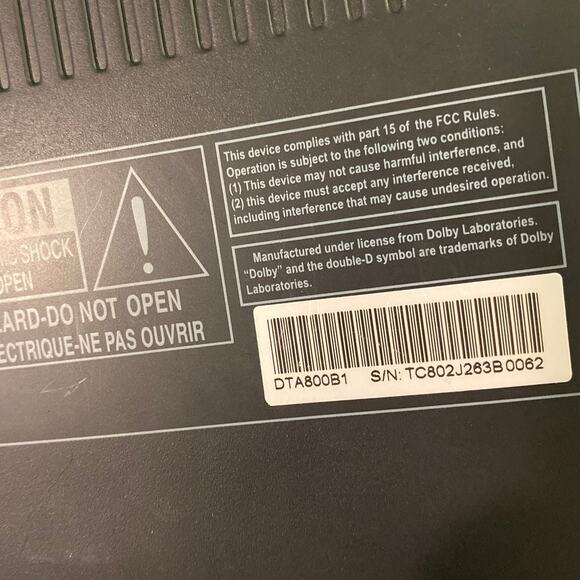 RCA DTA800B1 Digital-to-Analog TV Converter Box NO REMOTE - Picture 8 of 8